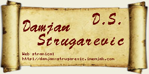 Damjan Strugarević vizit kartica